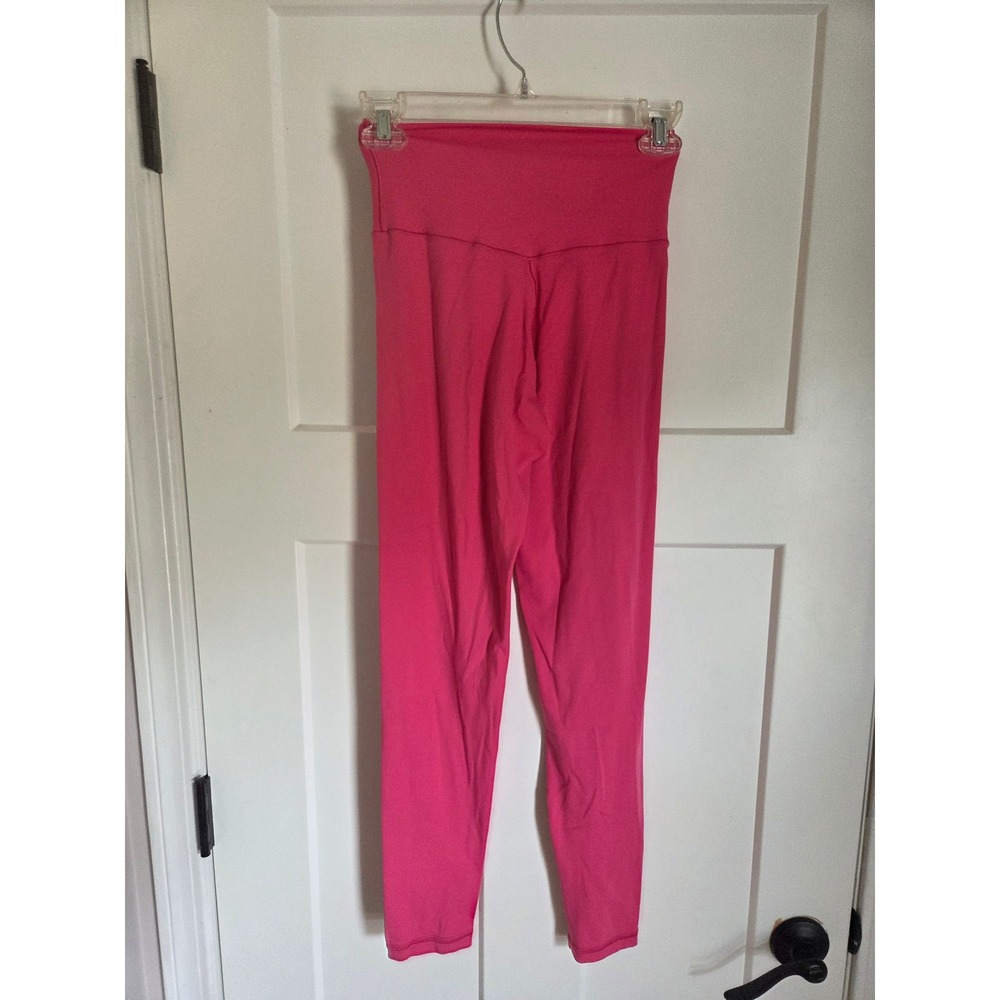OFFLINE by Aerie Real Me Crossover Leggings Pink High Rise 7/8 Length Medium - Picture 2 of 3